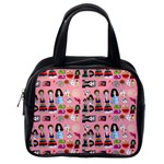 Drawing Collage Pink Classic Handbag (One Side) Front