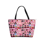 Drawing Collage Pink Classic Shoulder Handbag Front