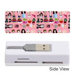 Drawing Collage Pink Memory Card Reader (stick)