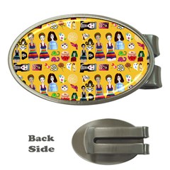 Drawing Collage Yellow Money Clips (oval) 