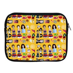 Drawing Collage Yellow Apple Ipad 2/3/4 Zipper Cases by snowwhitegirl