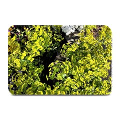 Acid Green Patterns Plate Mats by kaleidomarblingart