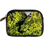 Acid green patterns Digital Camera Leather Case Front