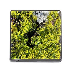 Acid Green Patterns Memory Card Reader (square 5 Slot) by kaleidomarblingart