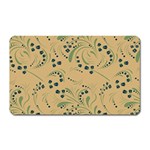 Folk floral art pattern. Flowers abstract surface design. Seamless pattern Magnet (Rectangular) Front