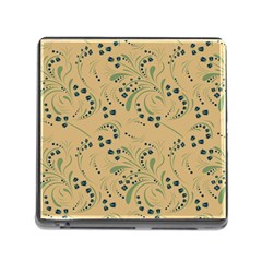 Folk Floral Art Pattern  Flowers Abstract Surface Design  Seamless Pattern Memory Card Reader (square 5 Slot) by Eskimos