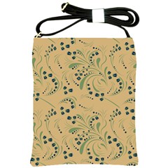 Folk Floral Art Pattern  Flowers Abstract Surface Design  Seamless Pattern Shoulder Sling Bag by Eskimos