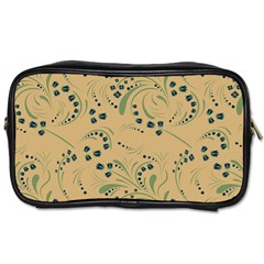 Folk Floral Art Pattern  Flowers Abstract Surface Design  Seamless Pattern Toiletries Bag (two Sides) by Eskimos