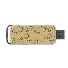 Folk Floral Art Pattern  Flowers Abstract Surface Design  Seamless Pattern Portable Usb Flash (two Sides) by Eskimos