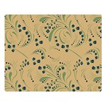 Folk floral art pattern. Flowers abstract surface design. Seamless pattern Double Sided Flano Blanket (Large)  80 x60  Blanket Front