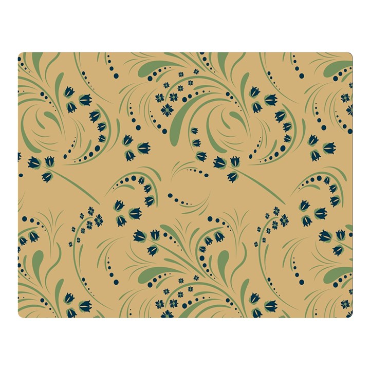 Folk floral art pattern. Flowers abstract surface design. Seamless pattern Double Sided Flano Blanket (Large) 