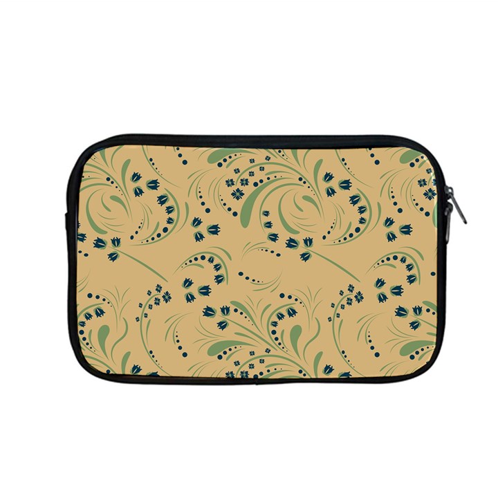 Folk floral art pattern. Flowers abstract surface design. Seamless pattern Apple MacBook Pro 13  Zipper Case