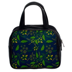 Folk Floral Art Pattern  Flowers Abstract Surface Design  Seamless Pattern Classic Handbag (two Sides) by Eskimos