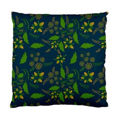 Folk Floral Art Pattern  Flowers Abstract Surface Design  Seamless Pattern Standard Cushion Case (one Side) by Eskimos