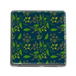 Folk floral art pattern. Flowers abstract surface design. Seamless pattern Memory Card Reader (Square 5 Slot) Front