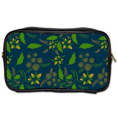 Folk Floral Art Pattern  Flowers Abstract Surface Design  Seamless Pattern Toiletries Bag (one Side) by Eskimos