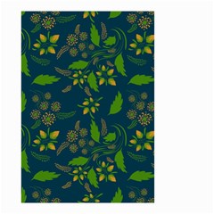 Folk Floral Art Pattern  Flowers Abstract Surface Design  Seamless Pattern Small Garden Flag (two Sides) by Eskimos