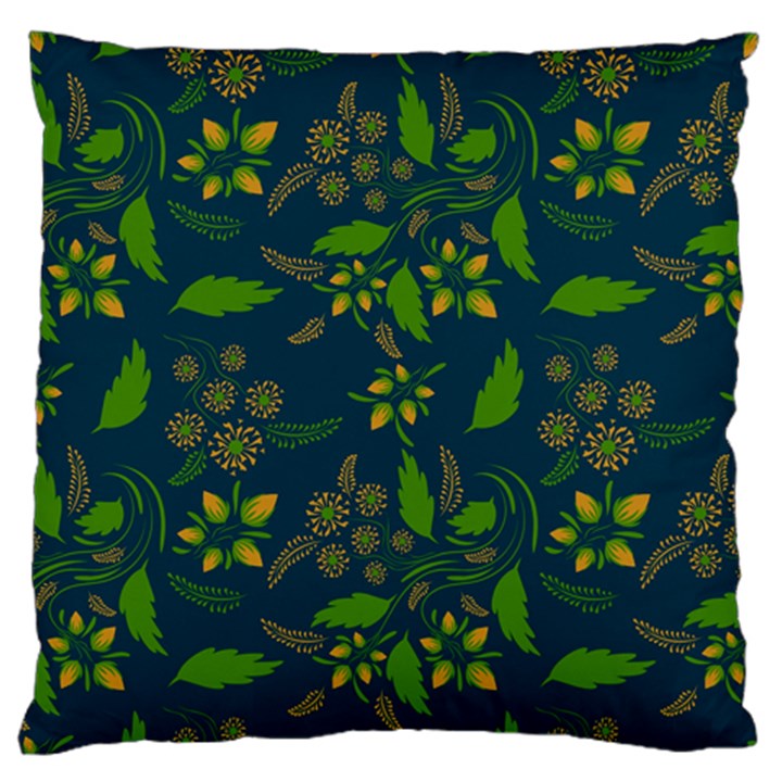 Folk floral art pattern. Flowers abstract surface design. Seamless pattern Standard Flano Cushion Case (One Side)