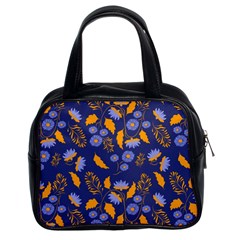 Folk Floral Art Pattern  Flowers Abstract Surface Design  Seamless Pattern Classic Handbag (two Sides) by Eskimos