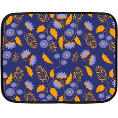 Folk Floral Art Pattern  Flowers Abstract Surface Design  Seamless Pattern Double Sided Fleece Blanket (mini)  by Eskimos