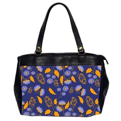 Folk Floral Art Pattern  Flowers Abstract Surface Design  Seamless Pattern Oversize Office Handbag (2 Sides) by Eskimos