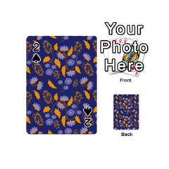 Folk Floral Art Pattern  Flowers Abstract Surface Design  Seamless Pattern Playing Cards 54 Designs (mini) by Eskimos