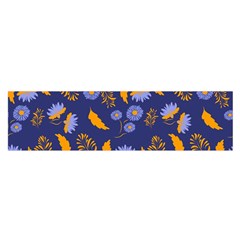 Folk Floral Art Pattern  Flowers Abstract Surface Design  Seamless Pattern Satin Scarf (oblong) by Eskimos