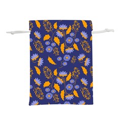 Folk Floral Art Pattern  Flowers Abstract Surface Design  Seamless Pattern Lightweight Drawstring Pouch (l) by Eskimos