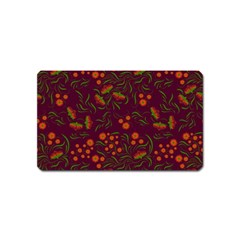 Folk Floral Art Pattern  Flowers Abstract Surface Design  Seamless Pattern Magnet (name Card) by Eskimos