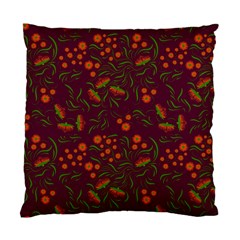 Folk Floral Art Pattern  Flowers Abstract Surface Design  Seamless Pattern Standard Cushion Case (two Sides) by Eskimos