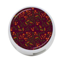 Folk Floral Art Pattern  Flowers Abstract Surface Design  Seamless Pattern 4-port Usb Hub (two Sides) by Eskimos