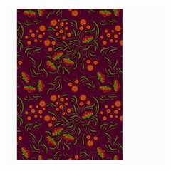 Folk Floral Art Pattern  Flowers Abstract Surface Design  Seamless Pattern Large Garden Flag (two Sides) by Eskimos