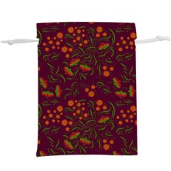 Folk Floral Art Pattern  Flowers Abstract Surface Design  Seamless Pattern  Lightweight Drawstring Pouch (xl) by Eskimos