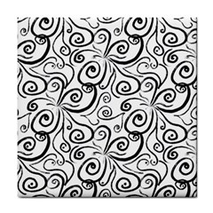 Squiggles Tile Coaster by SychEva