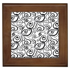 Squiggles Framed Tile by SychEva