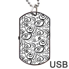 Squiggles Dog Tag Usb Flash (two Sides) by SychEva