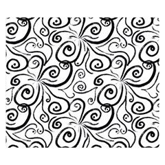 Squiggles Double Sided Flano Blanket (small)  by SychEva