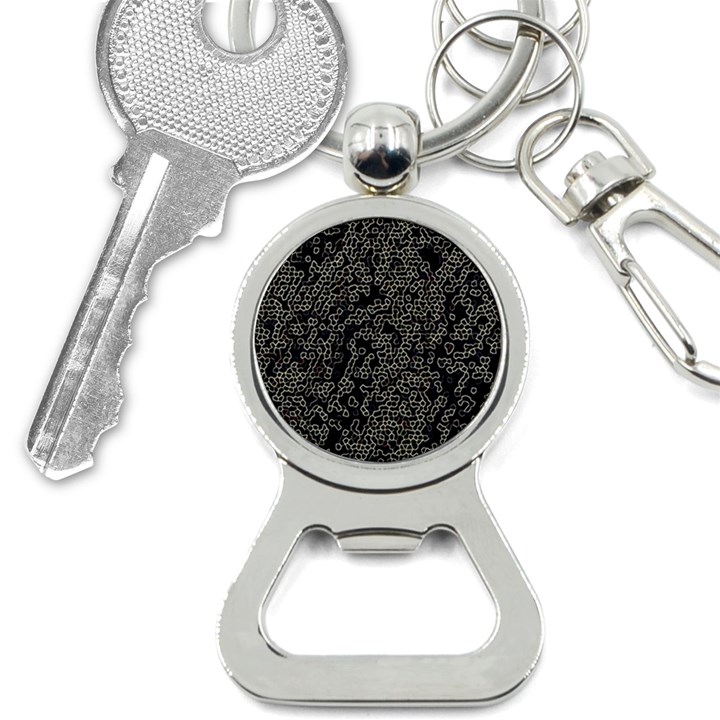 Neon Geometric Pattern Design Bottle Opener Key Chain