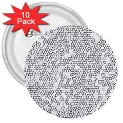 Neon Geometric Pattern Design 2 3  Buttons (10 Pack) 