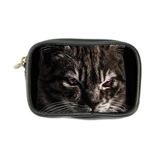 Creepy Kitten Portrait Photo Illustration Coin Purse by dflcprintsclothing