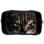 Creepy Kitten Portrait Photo Illustration Toiletries Bag (Two Sides) Front