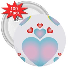 Hearth  3  Buttons (100 Pack)  by WELCOMEshop