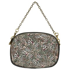 Modern Floral Collage Pattern Design Chain Purse (two Sides)