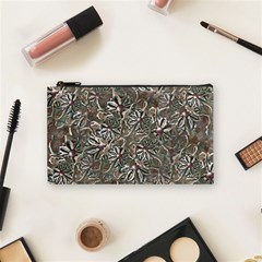 Modern Floral Collage Pattern Design Cosmetic Bag (small)