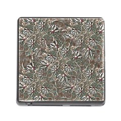 Modern Floral Collage Pattern Design Memory Card Reader (square 5 Slot) by dflcprintsclothing