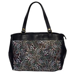 Modern Floral Collage Pattern Design Oversize Office Handbag by dflcprintsclothing