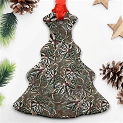 Modern Floral Collage Pattern Design Ornament (christmas Tree)  by dflcprintsclothing