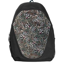 Modern Floral Collage Pattern Design Backpack Bag