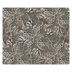 Modern Floral Collage Pattern Design Double Sided Flano Blanket (small) 