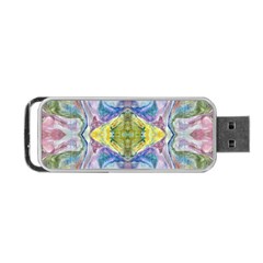 Painted Pebbles I Repeats Portable Usb Flash (two Sides) by kaleidomarblingart